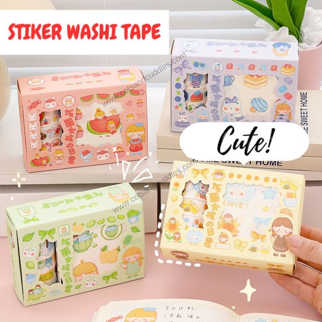 kawai washi tape and sticker