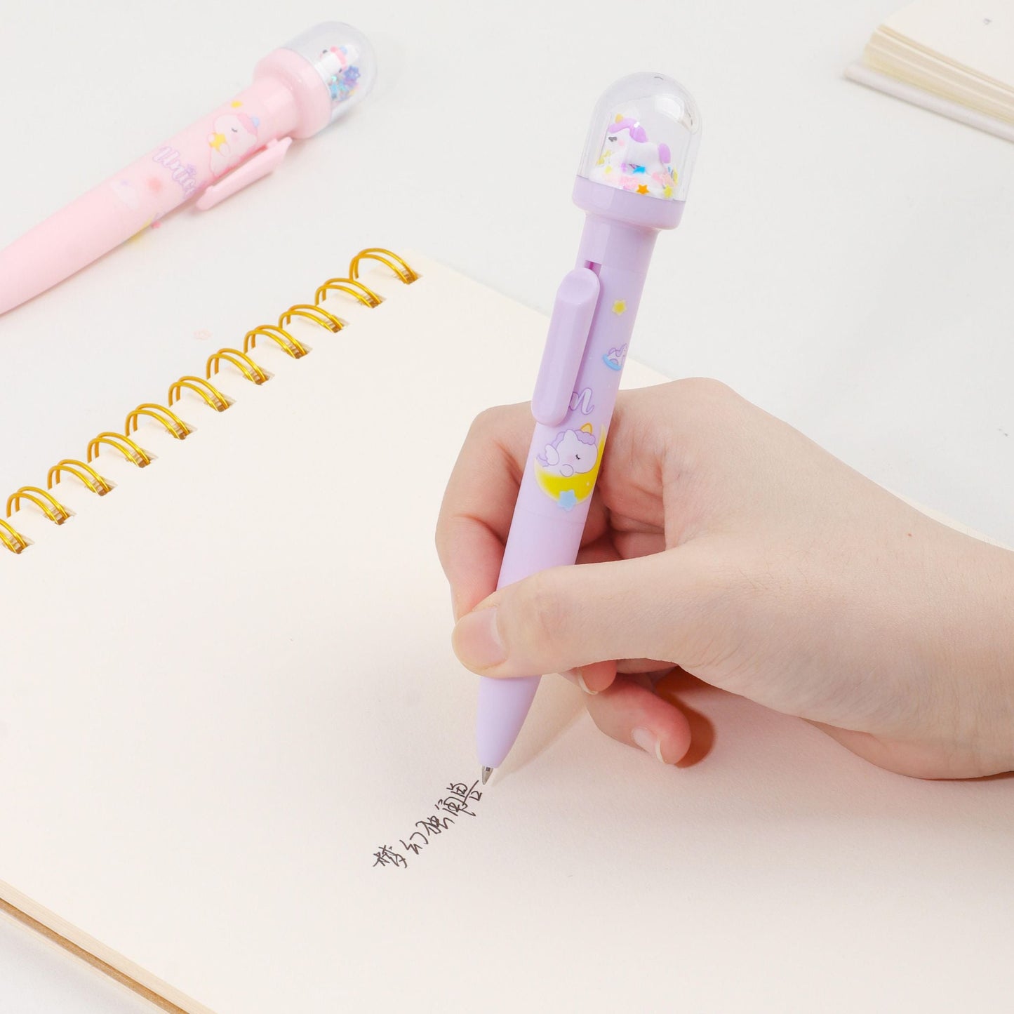 Unicorn Topper Gel Pen – 0.35mm Pastel Writing Pen