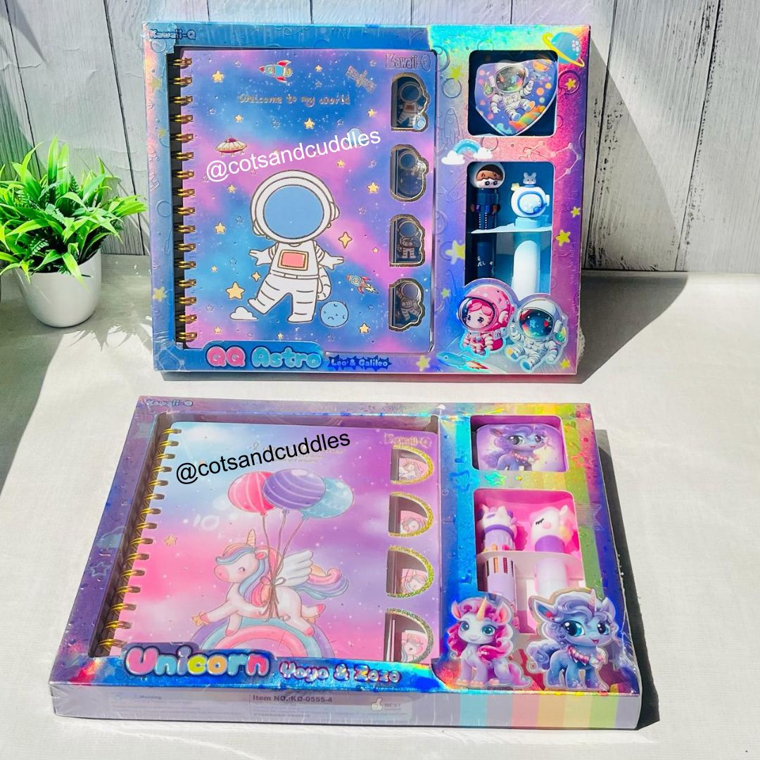 Unicorn/Space Stationery Set