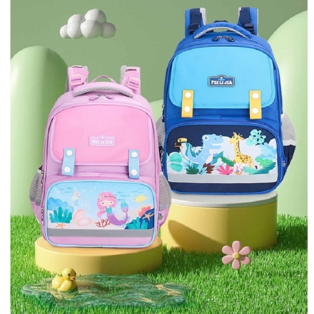 Premium Quality Large Capacity Animal/Mermaid/Space Printed School Backpack