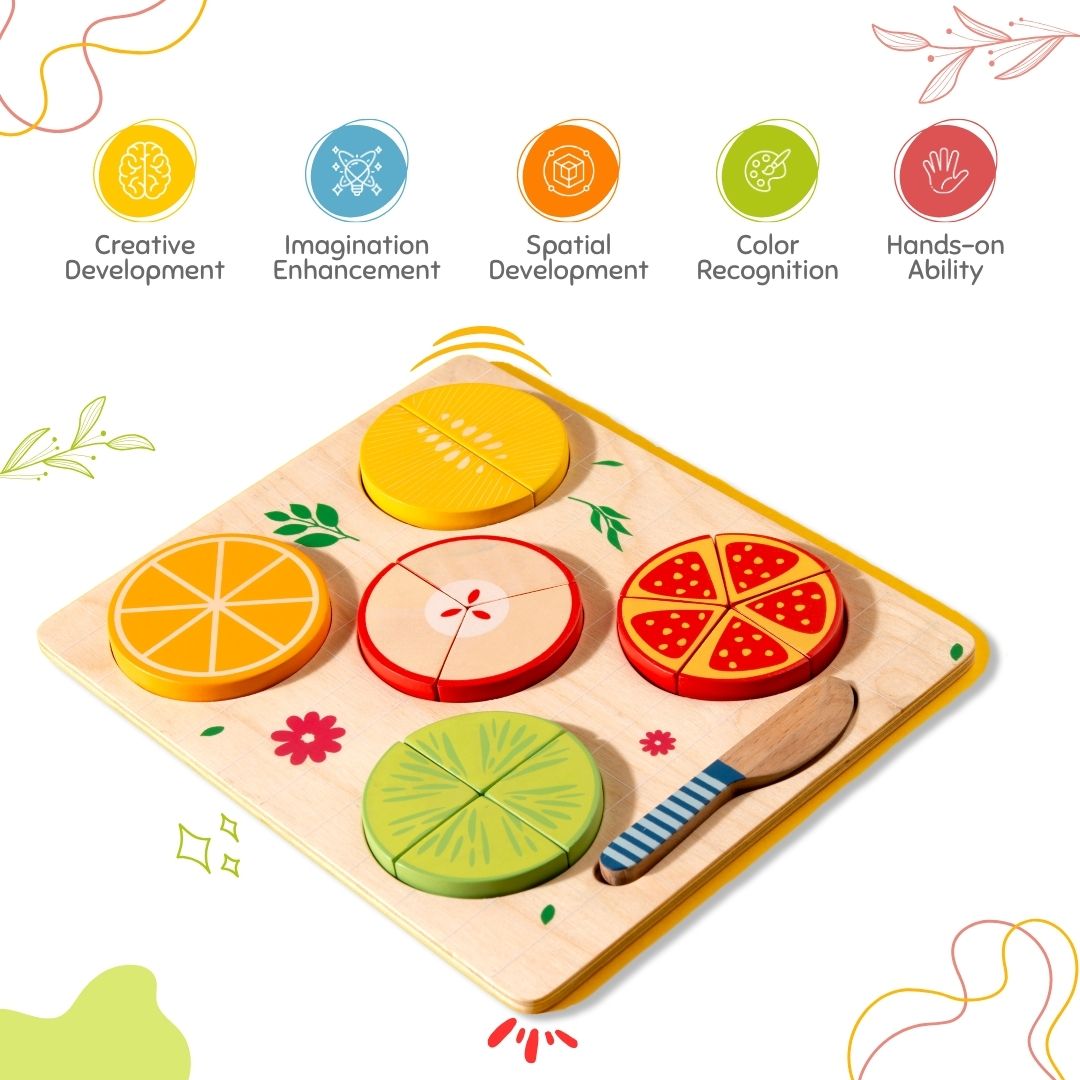 Pretend Play Fruit Fraction for Kids