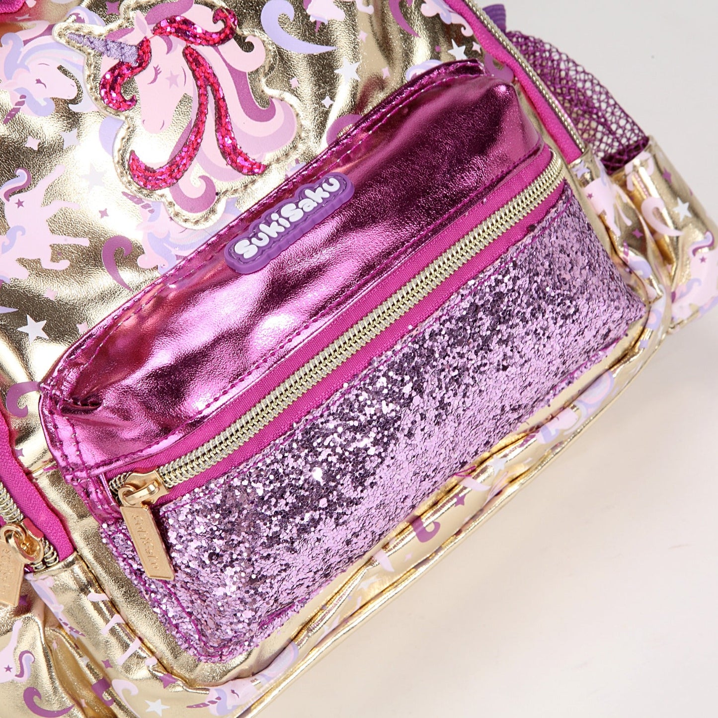 Unicorn Design Backpack with Front Pocket for Kids