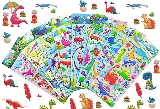 PACK OF 4 | 3D Puffy Stickers for Birthday Return Gift -39 per pc- (Prepaid Only)
