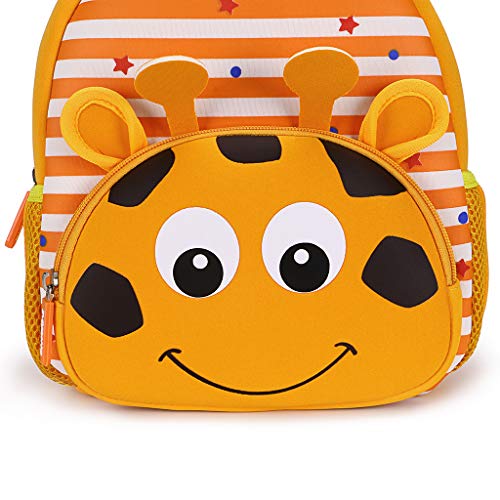 Cute Baby Giraffe Soft Plush Backpack with Front Pocket for Kids
