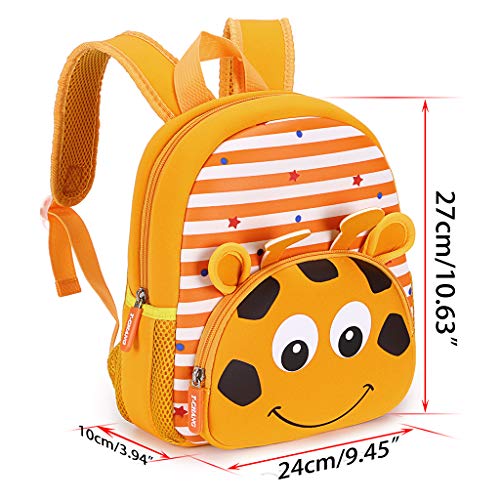 Cute Baby Giraffe Soft Plush Backpack with Front Pocket for Kids