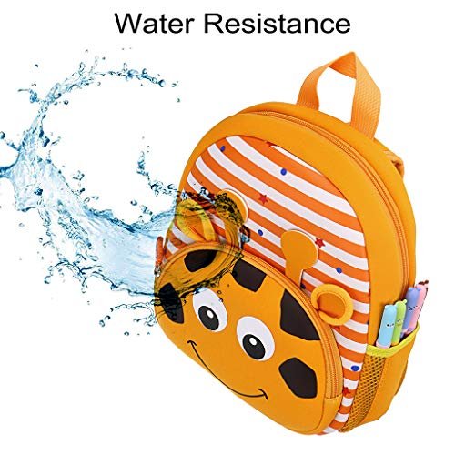 Cute Baby Giraffe Soft Plush Backpack with Front Pocket for Kids