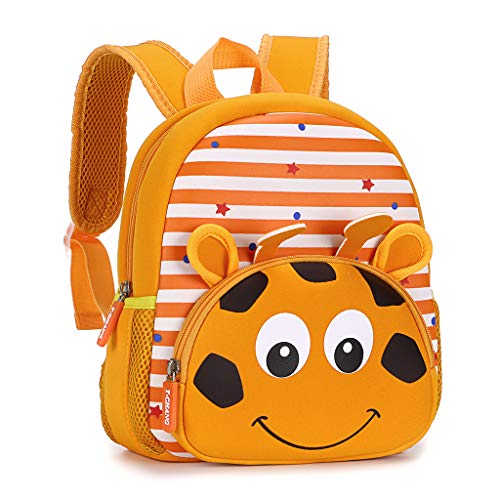 Cute Baby Giraffe Soft Plush Backpack with Front Pocket for Kids
