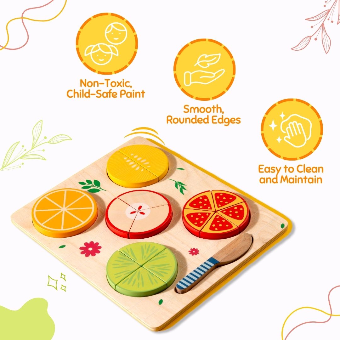 Pretend Play Fruit Fraction for Kids