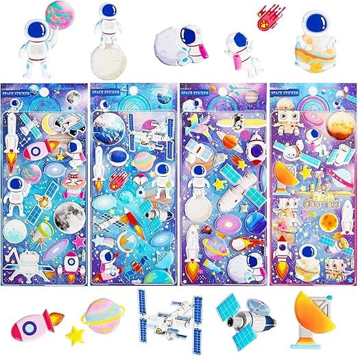 PACK OF 4 | 3D Puffy Stickers for Birthday Return Gift -39 per pc- (Prepaid Only)