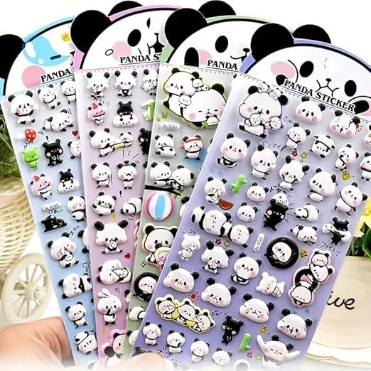 PACK OF 4 | 3D Puffy Stickers for Birthday Return Gift -39 per pc- (Prepaid Only)