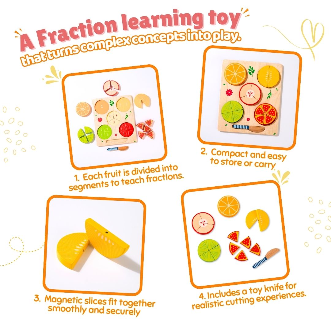 Pretend Play Fruit Fraction for Kids