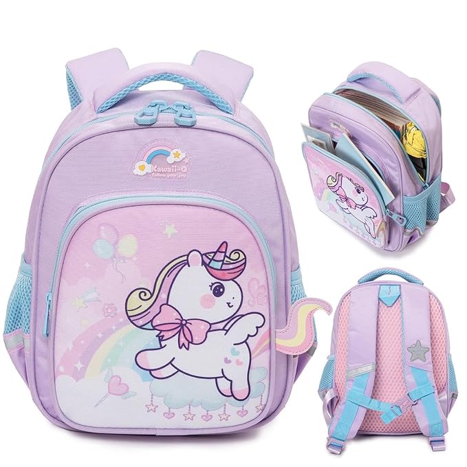 3D Design Backpack with Front Pocket for Kids