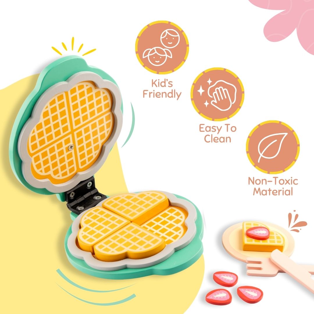 Pretend Play Waffle Set for Kids