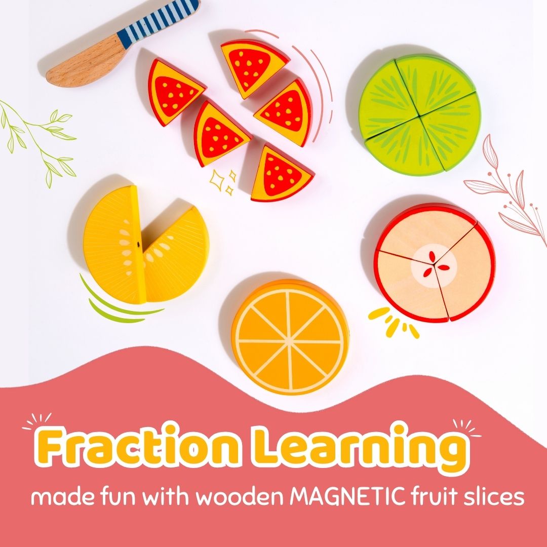 Pretend Play Fruit Fraction for Kids