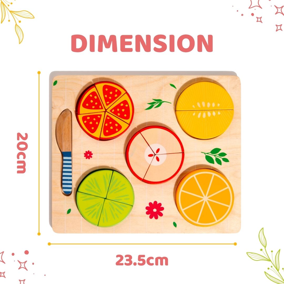 Pretend Play Fruit Fraction for Kids