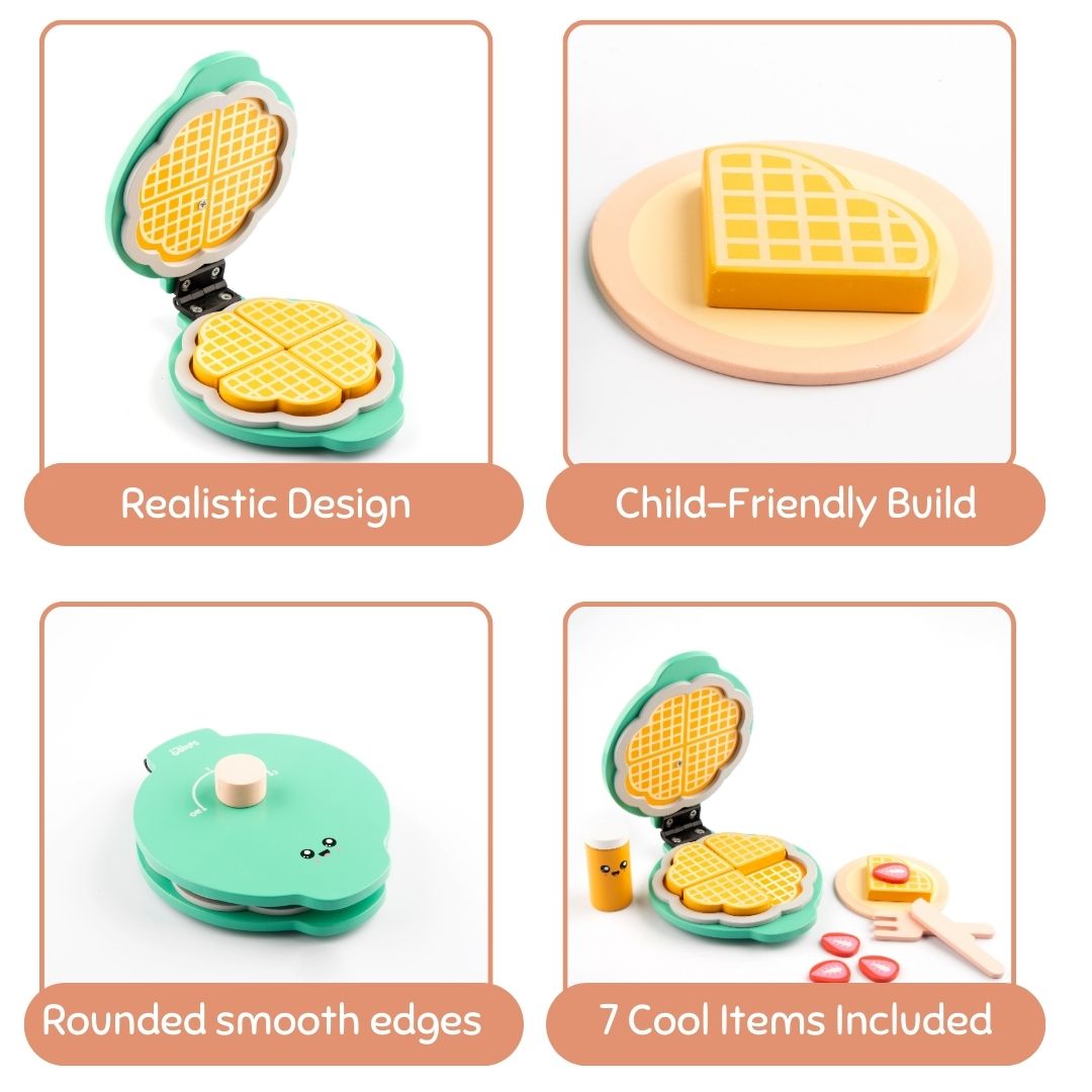 Pretend Play Waffle Set for Kids