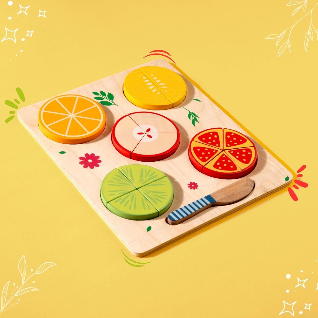 Pretend Play Fruit Fraction for Kids