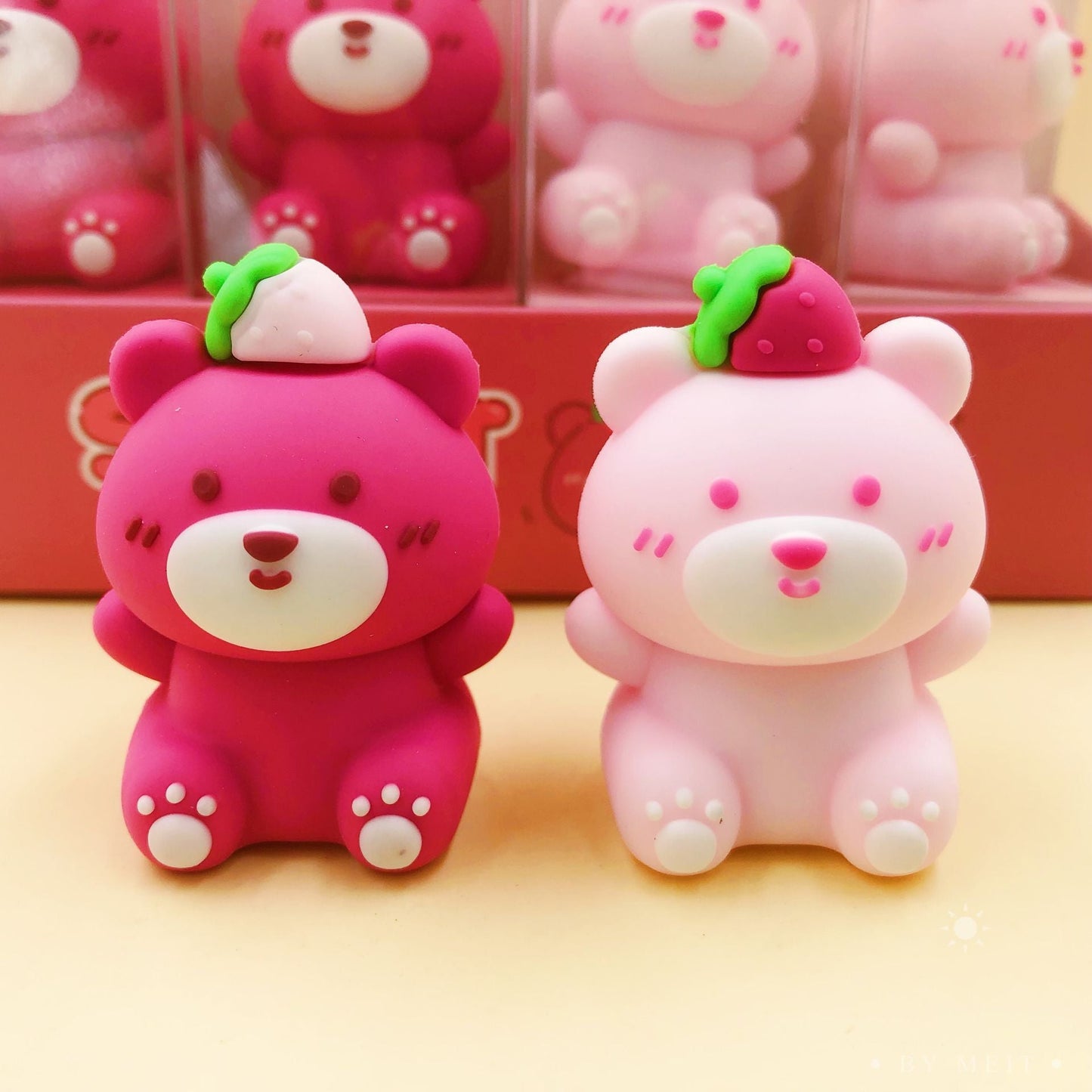Strawberry Bear Sharpener: Fun and Functional Pencil Sharpening for Kids (Pack of 1)