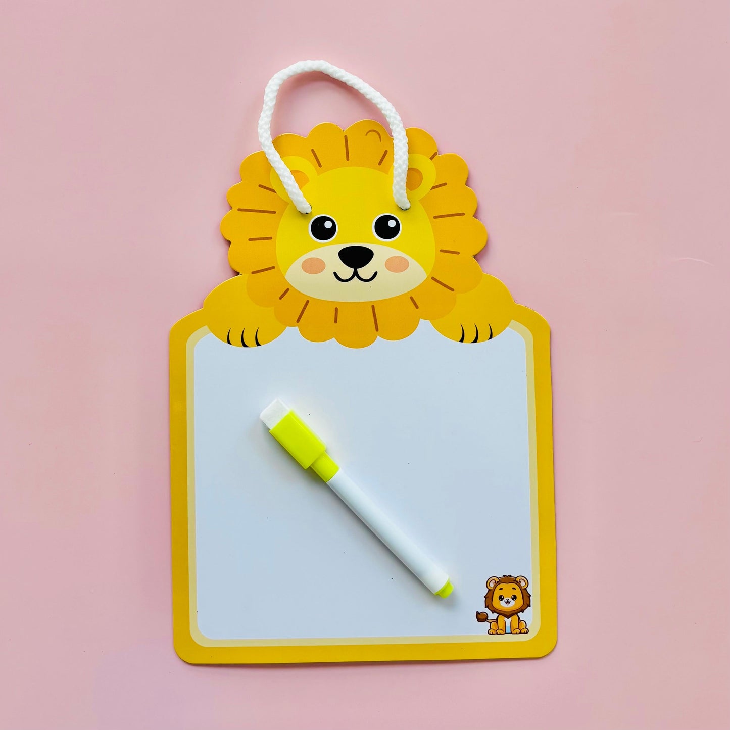 Pack of 8 | Cots and Cuddles Animal Design Write and Wipe Board for Kids