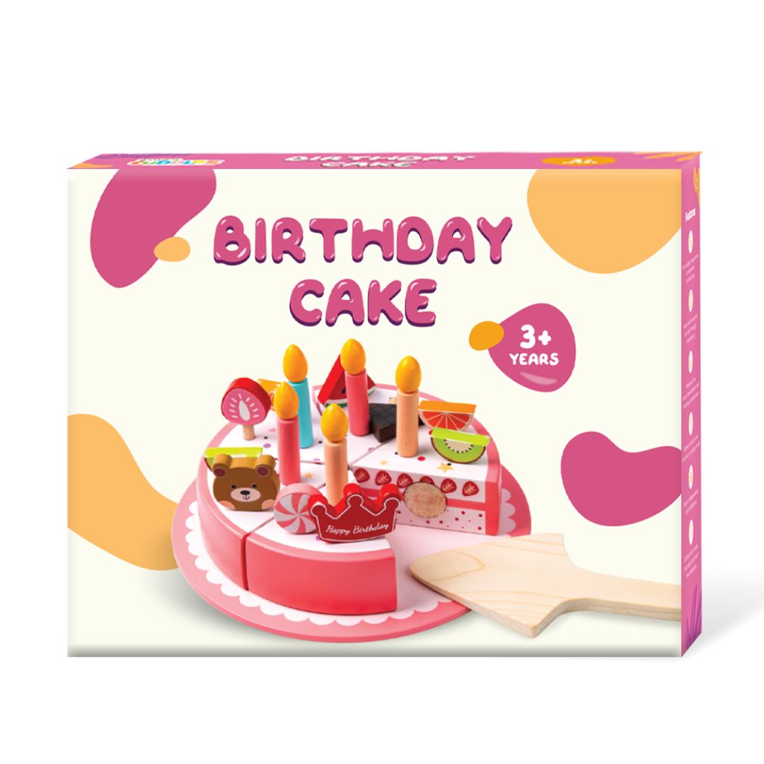 Wooden Birthday Cake