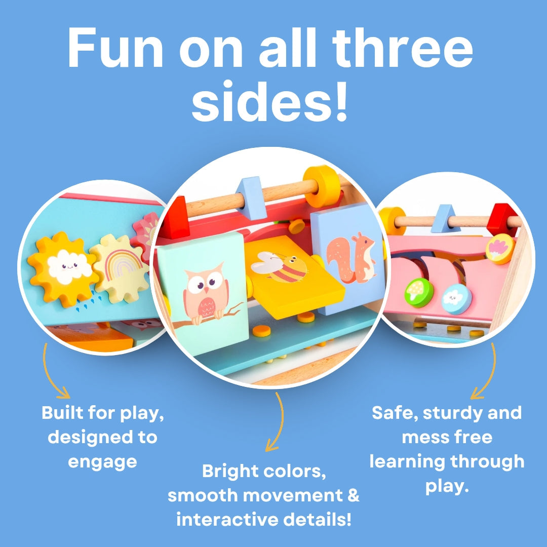 Wooden Activity Triangle for Kids