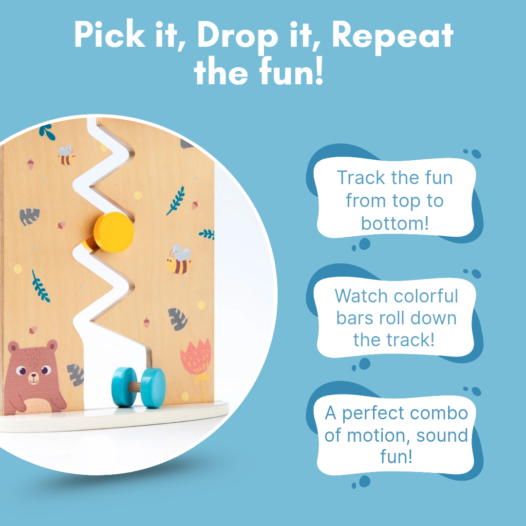 Cots and Cuddles Wooden Ball Tracker for Kids