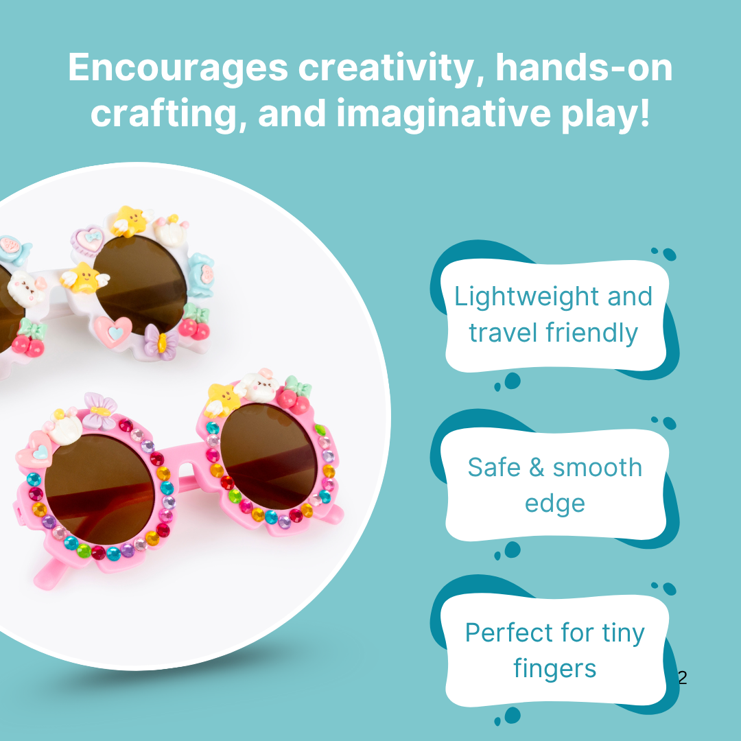 Cots and Cuddles DIY Flower Sunglasses Decoration Kit for Kids