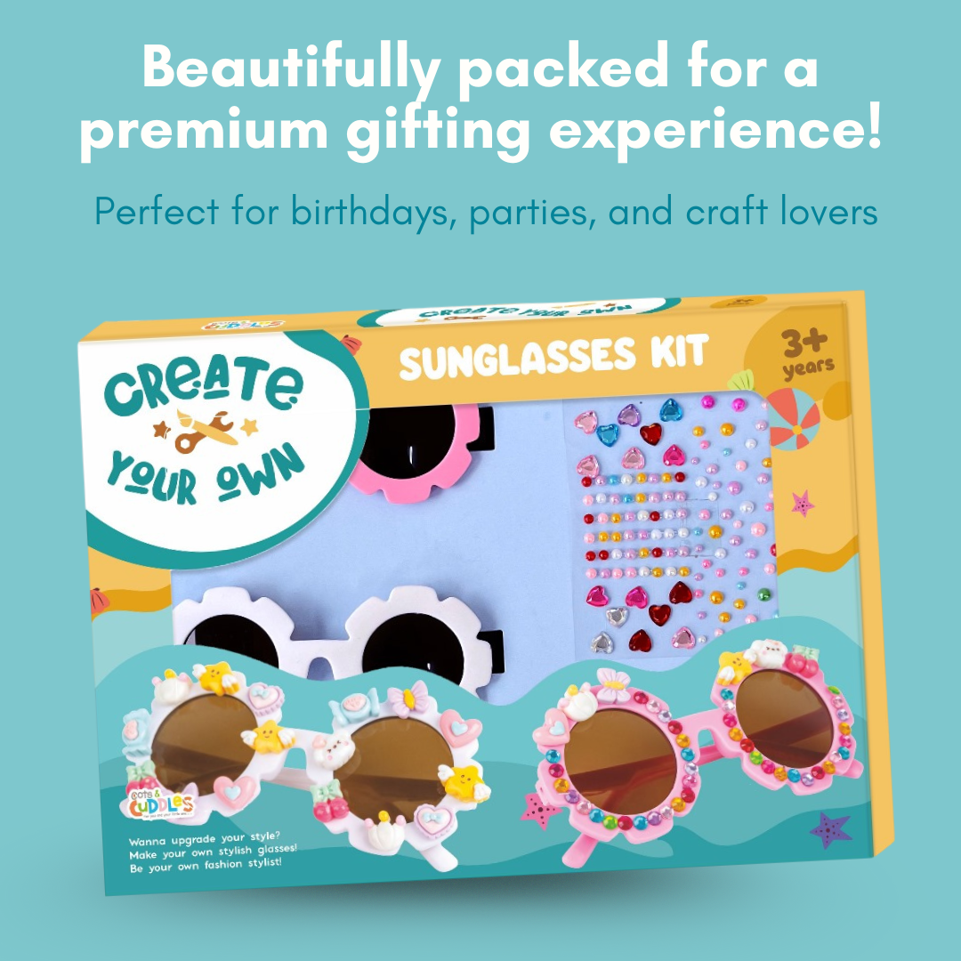 Cots and Cuddles DIY Flower Sunglasses Decoration Kit for Kids