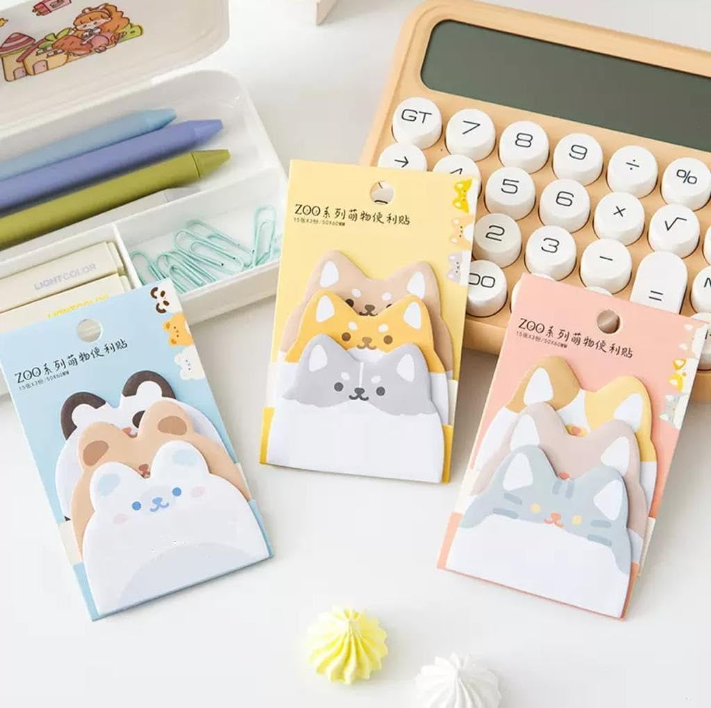Dog-Themed Sticky Notes for Art & Craft (Randon 1 pcs)