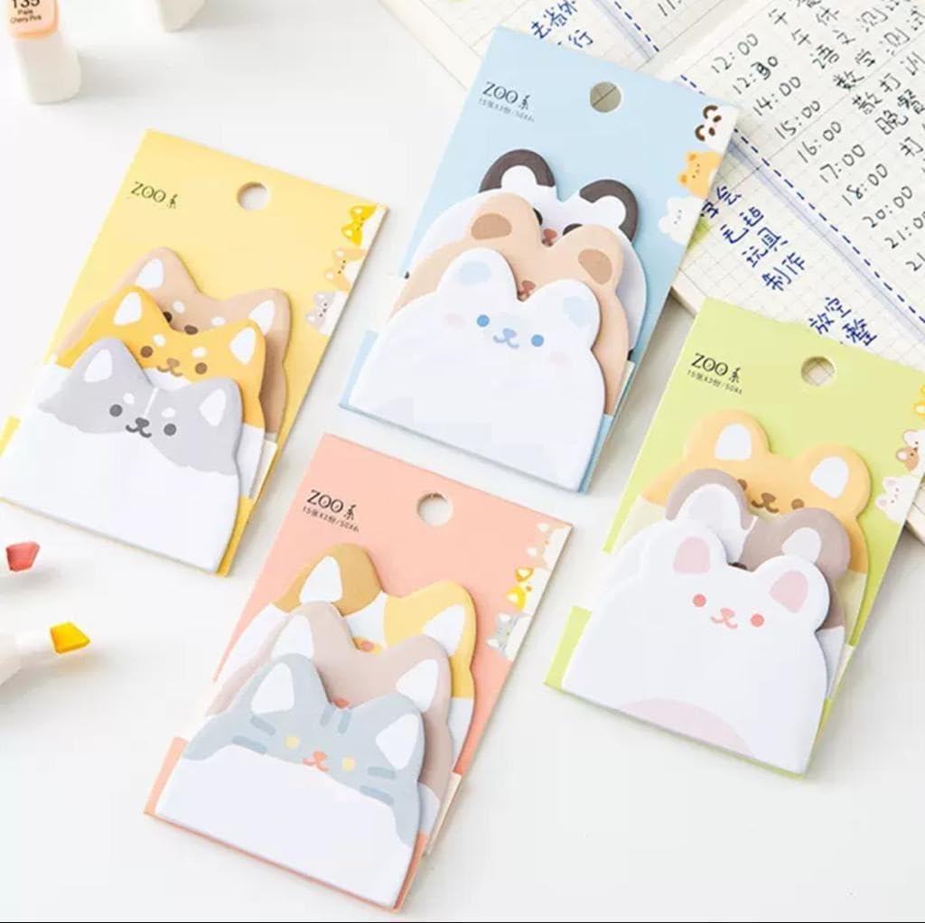 Dog-Themed Sticky Notes for Art & Craft (Randon 1 pcs)