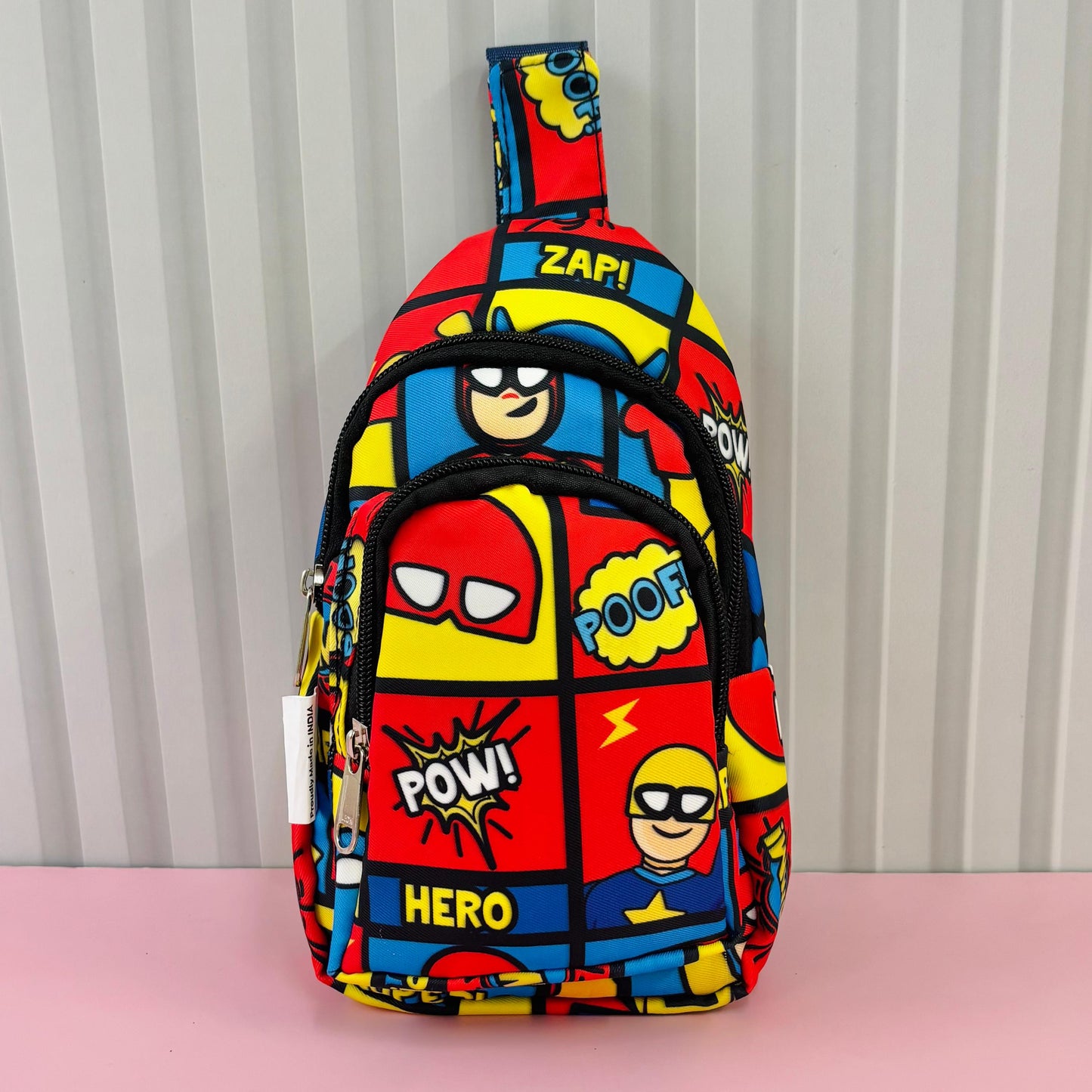 The Superhero Print Crossbody Bag for Kids