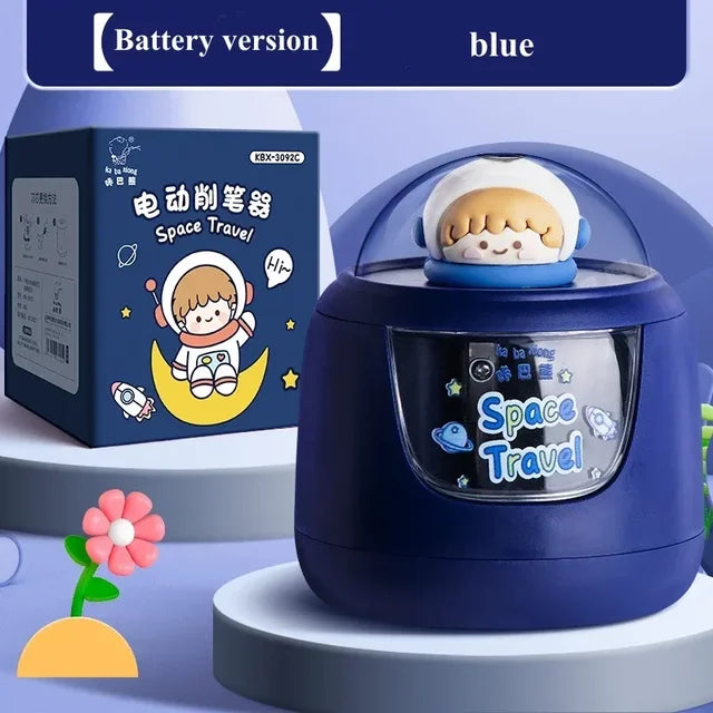 Premium Quality Panda and Space Design Electric Pencil Sharpener for Kids