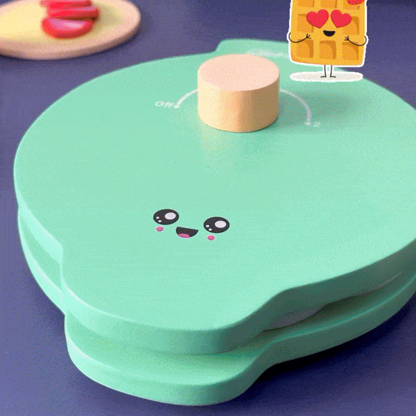 Pretend Play Waffle Set for Kids