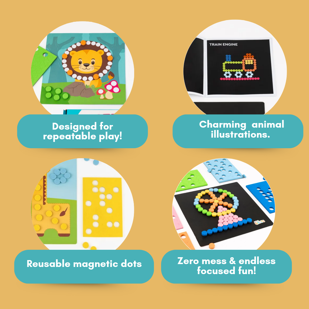 Cots and Cuddles Magnetic Dot Art ??Jungle Playset