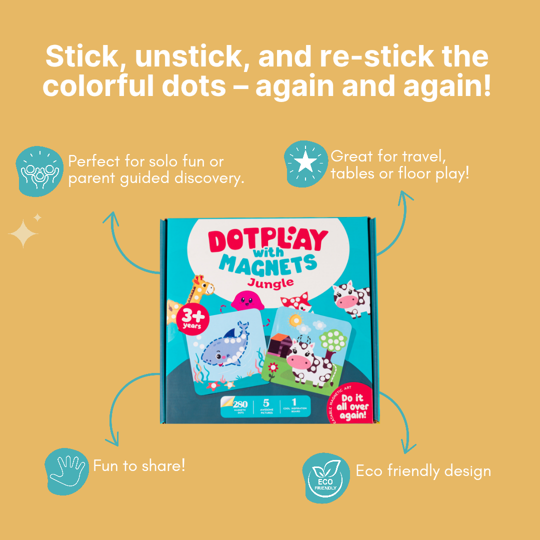 Cots and Cuddles Magnetic Dot Art ??Jungle Playset