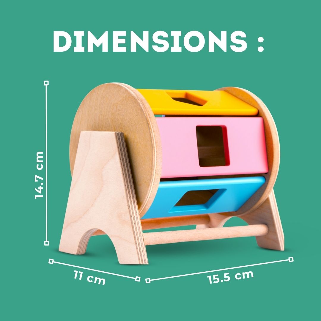 Spinning Wheel with Shape Sorter Toy