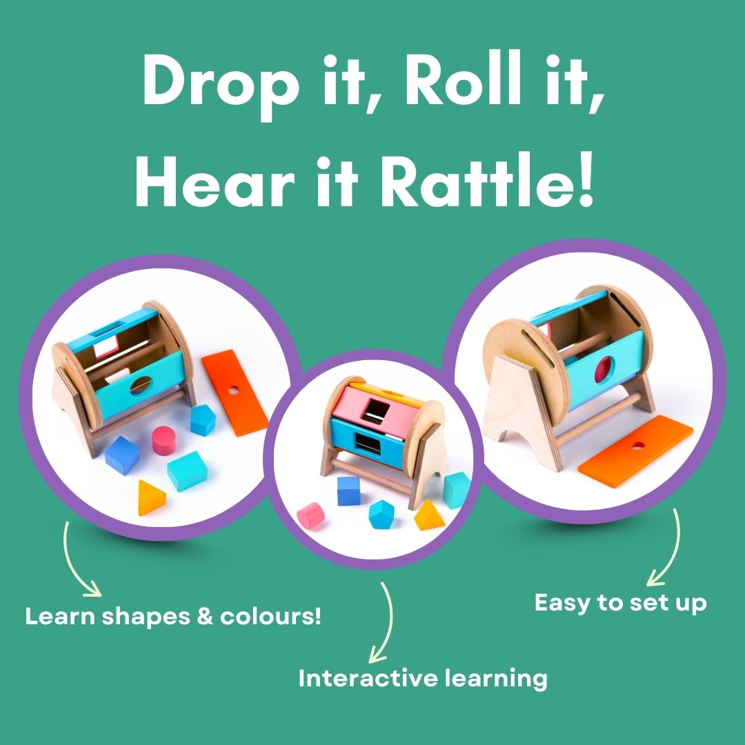Spinning Wheel with Shape Sorter Toy