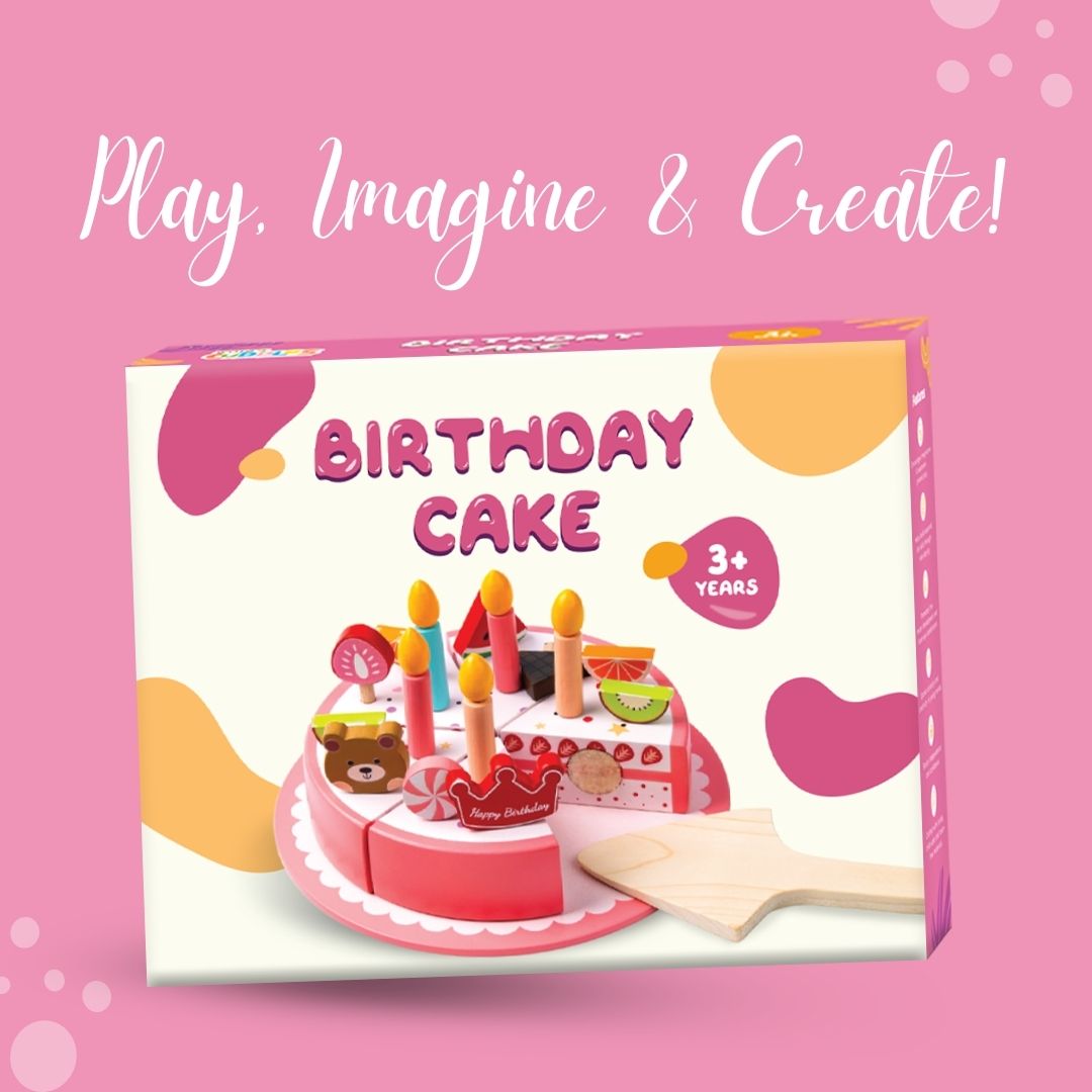 Wooden Birthday Cake