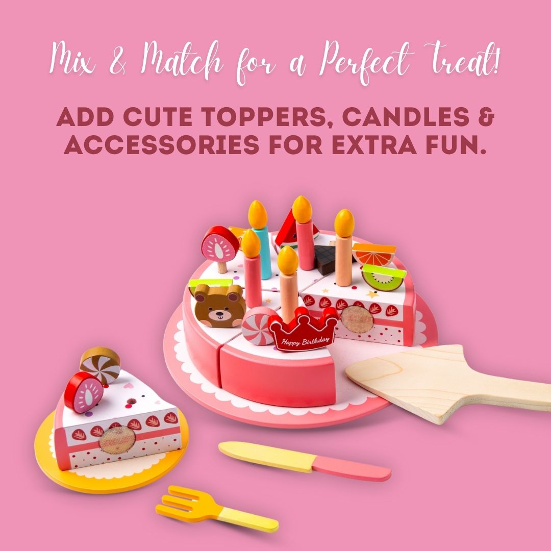 Wooden Birthday Cake