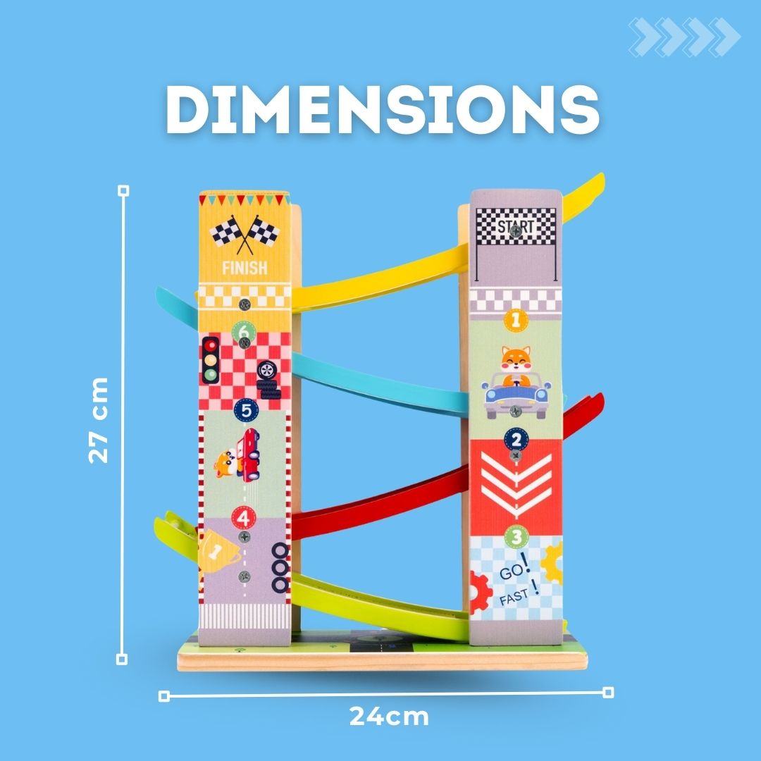 4 Level Sliding Car Track Toy