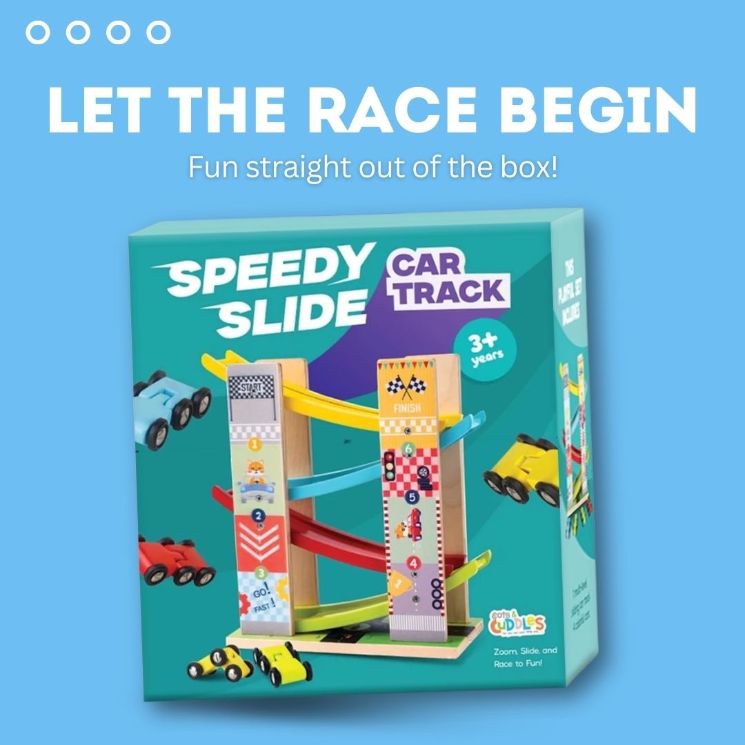 4 Level Sliding Car Track Toy