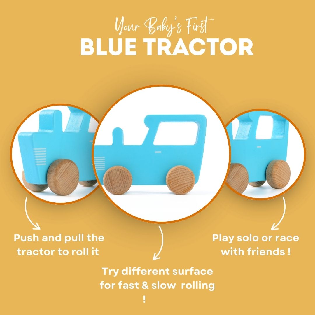 Wooden Tractor Toy