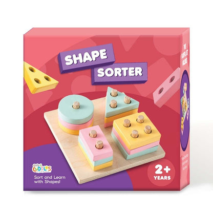 Wooden Shape Sorter for Kids