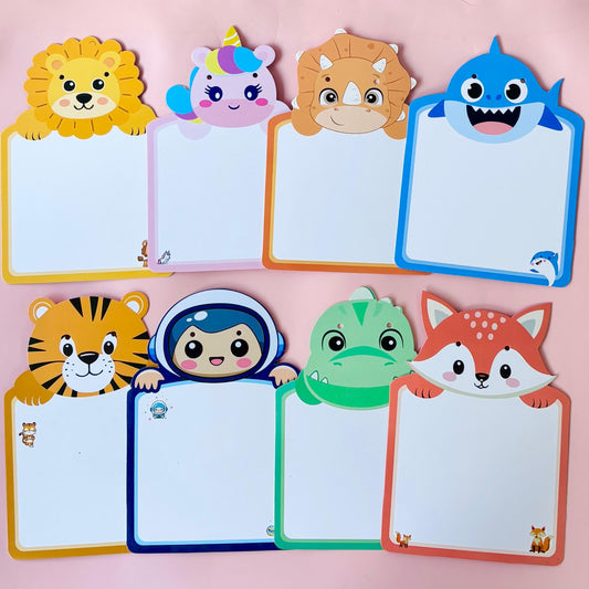 Cots and Cuddles Animal Design Write and Wipe Board for Kids (1pc)