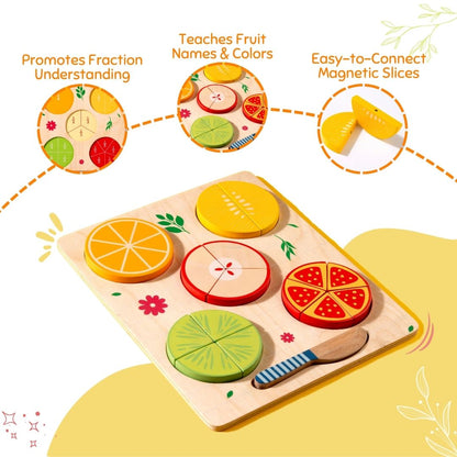 Pretend Play Fruit Fraction for Kids