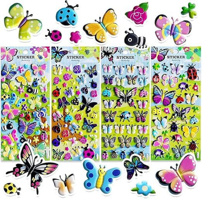 PACK OF 4 | 3D Puffy Stickers for Birthday Return Gift -39 per pc- (Prepaid Only)