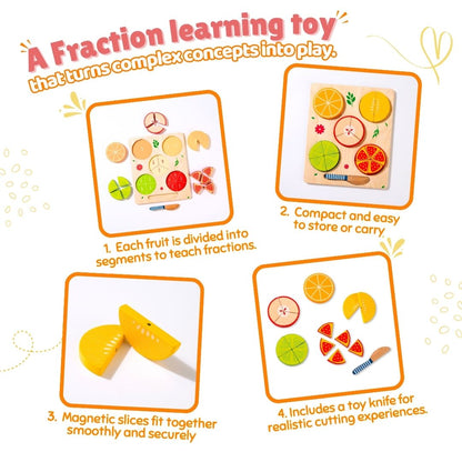 Pretend Play Fruit Fraction for Kids