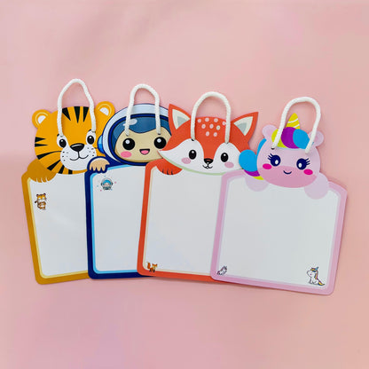 Cots and Cuddles Animal Design Write and Wipe Board for Kids (1pc)