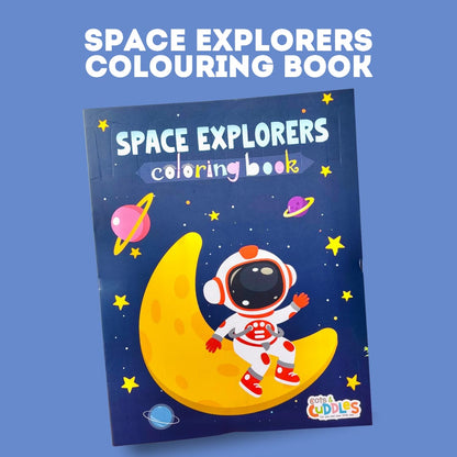 Pack of 10 | Cots and Cuddles Cartoon Colouring Book for Kids - 99 per pcs- (Space)