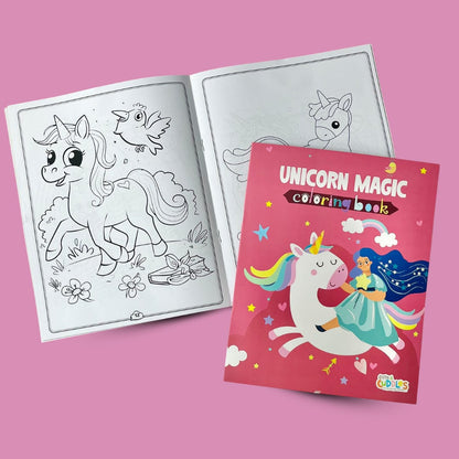 Pack of 10 | Cots and Cuddles Cartoon Colouring Book for Kids - 99 per pcs- (Unicorn)